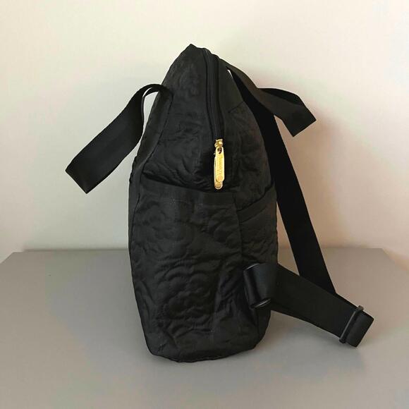 Lesportsac Black Embroidery Double Trouble Backpack NWT - Picture 2 of 5